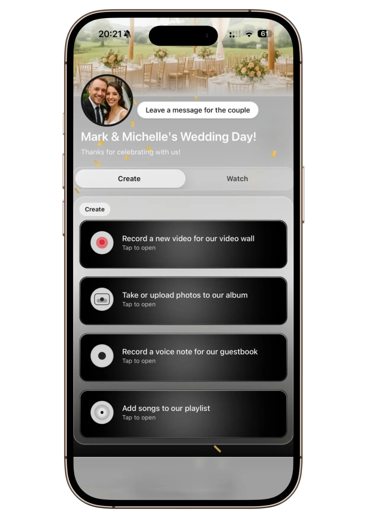 Guestlive mobile preview